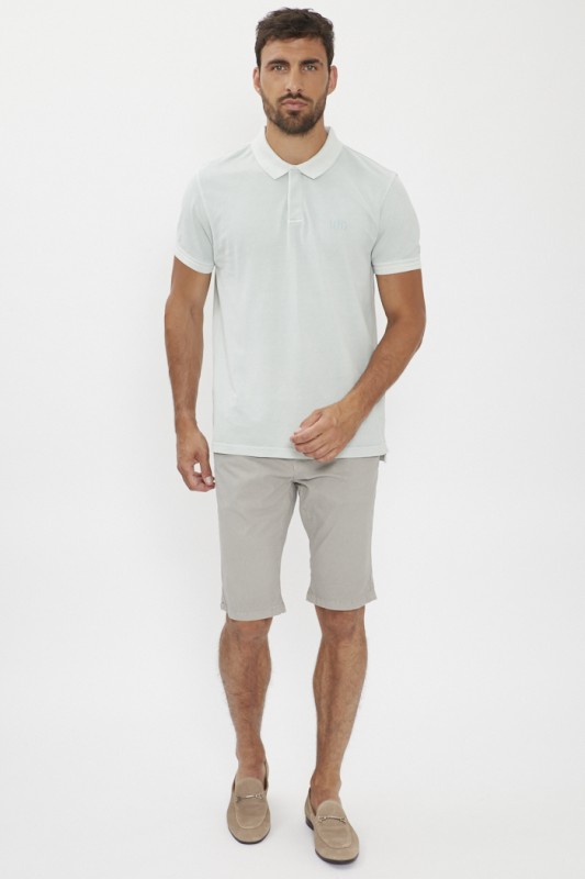 Short chino gris