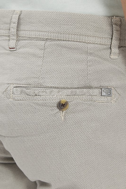 Short chino gris
