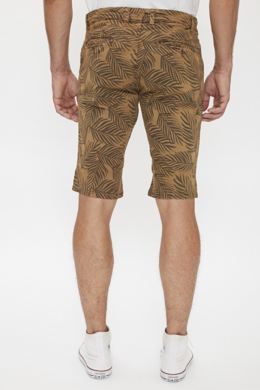 Short imprimé beige