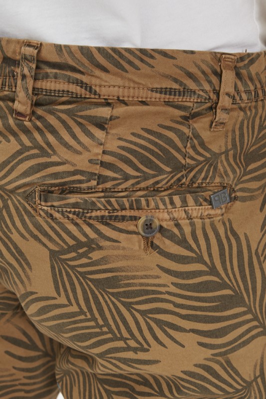 Short imprimé beige