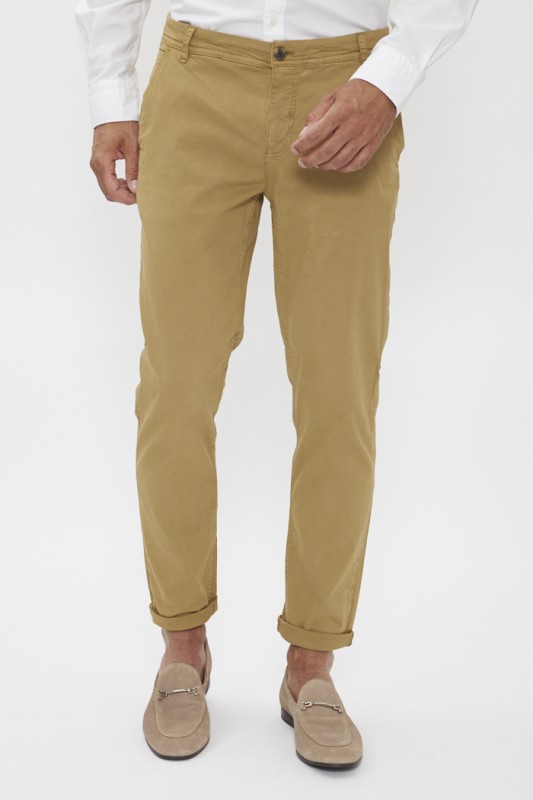 Pantalon chino beige