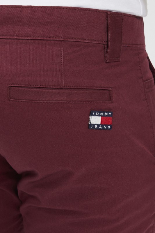 Pantalon chino bordeaux