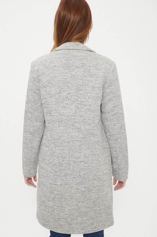 Manteau caban gris 