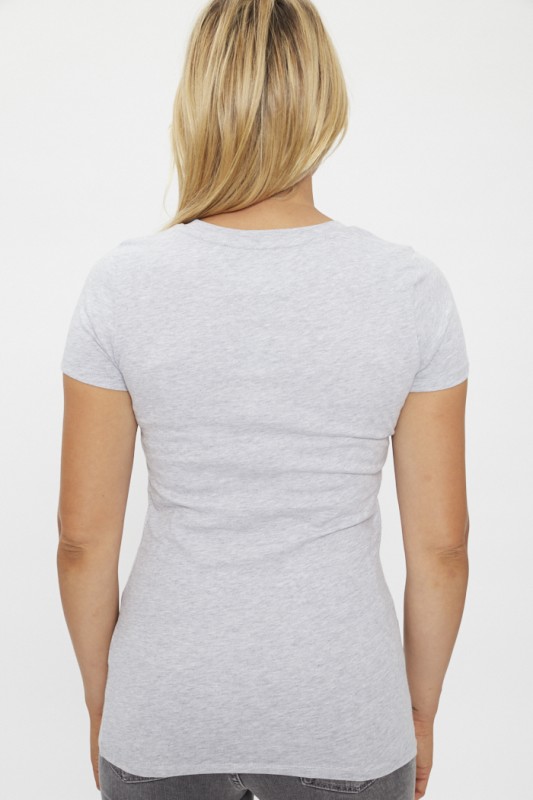 T-shirt gris chiné
