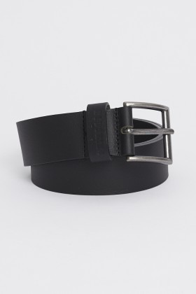 Ceinture en cuir noir modèle Redales Redskins