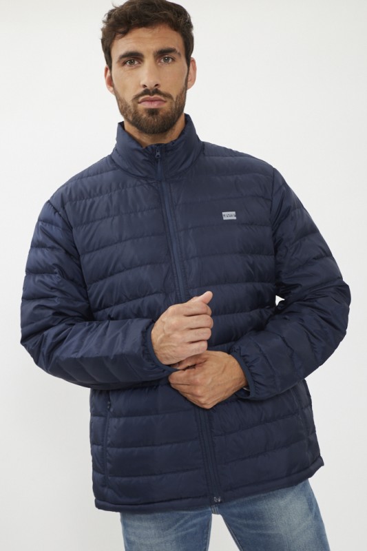 Doudoune courte bleu marine
