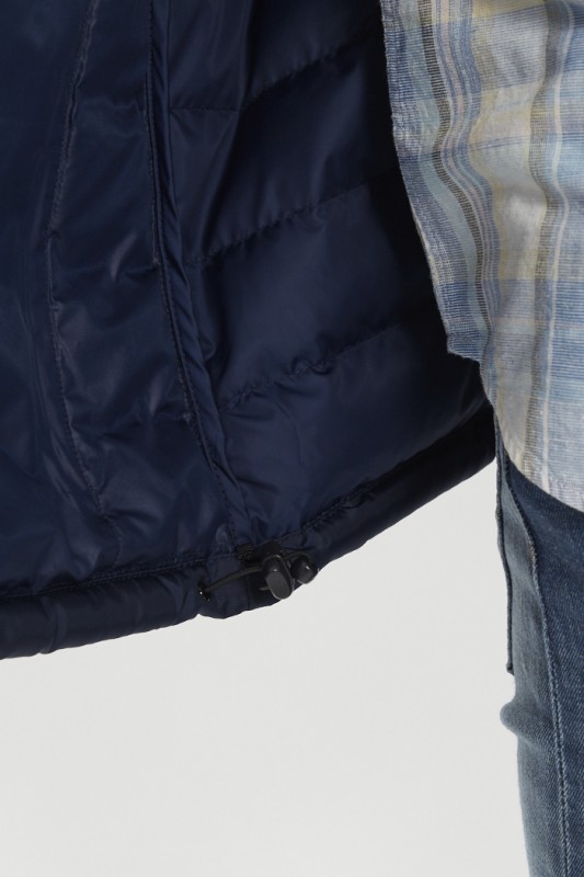 Doudoune courte bleu marine