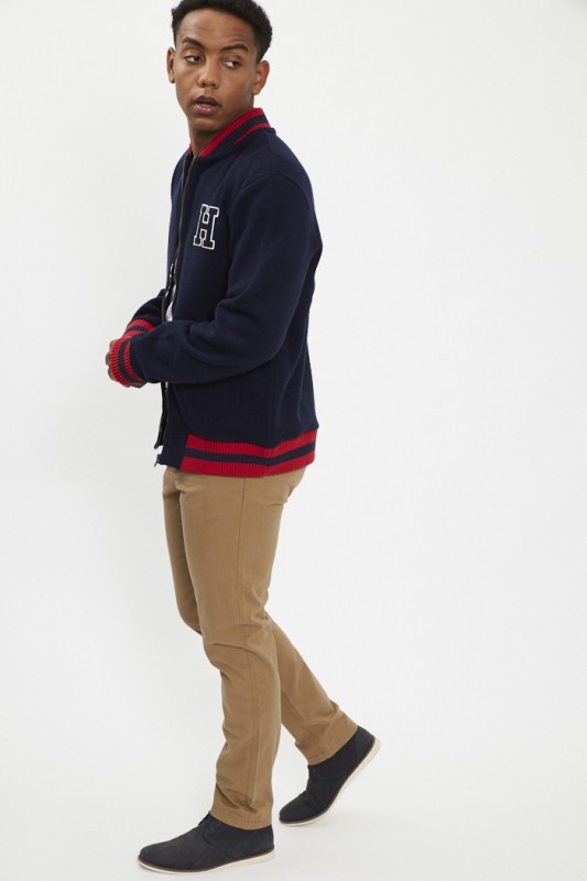 Pantalon chino marron 