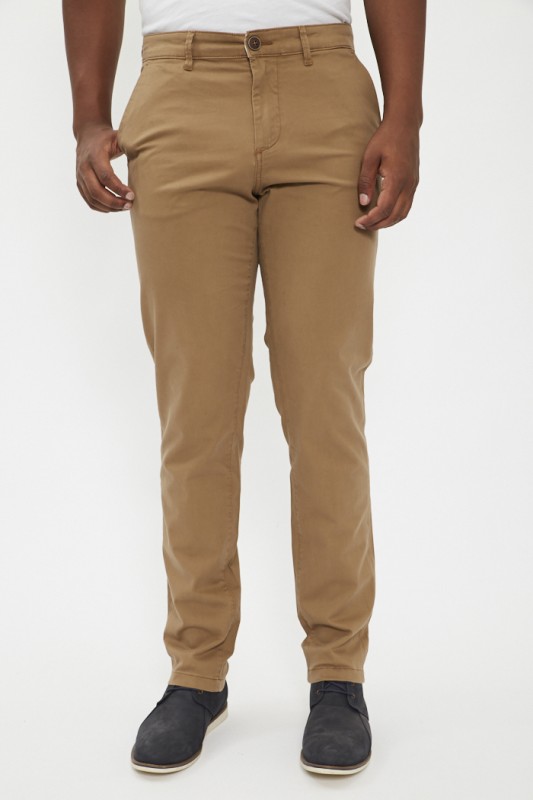 Pantalon chino marron 