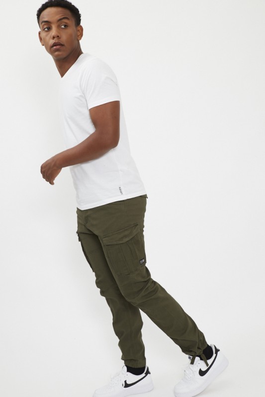 Pantalon cargo kaki