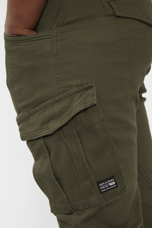 Pantalon cargo kaki