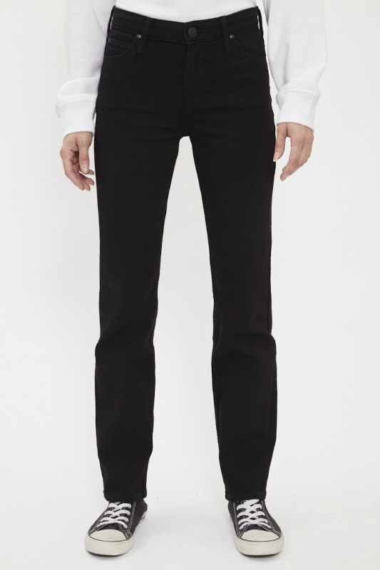 Jeans marion coupe droite noir femme