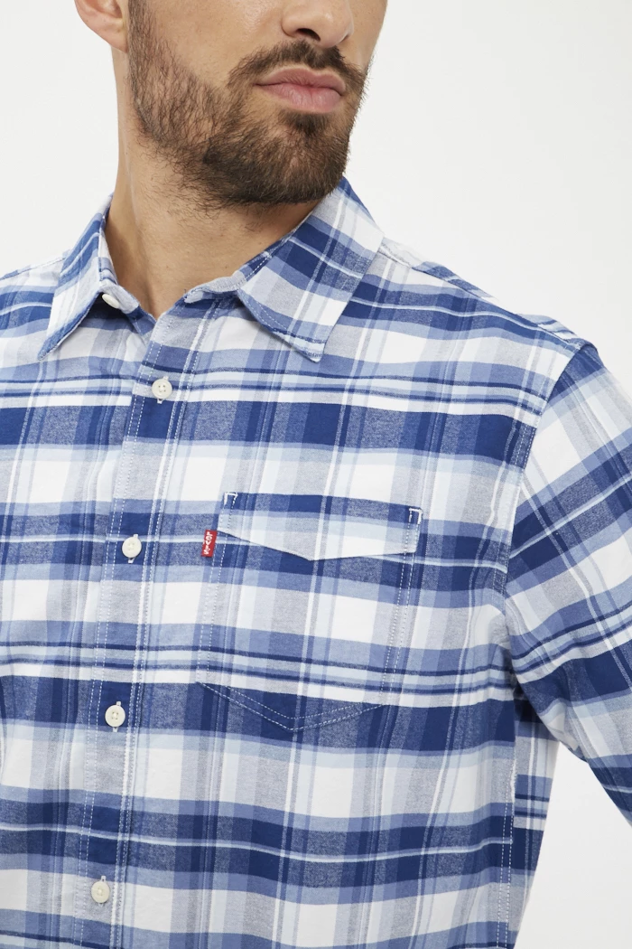 Chemise Levi's à Carreaux Homme - Taille L - Occasion Très Bon état - Coupe Slim