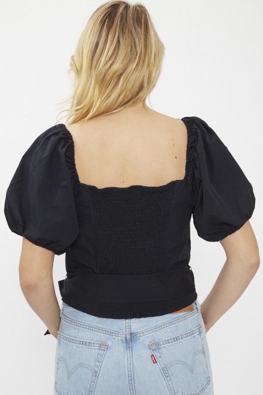 Top manches bouffantes