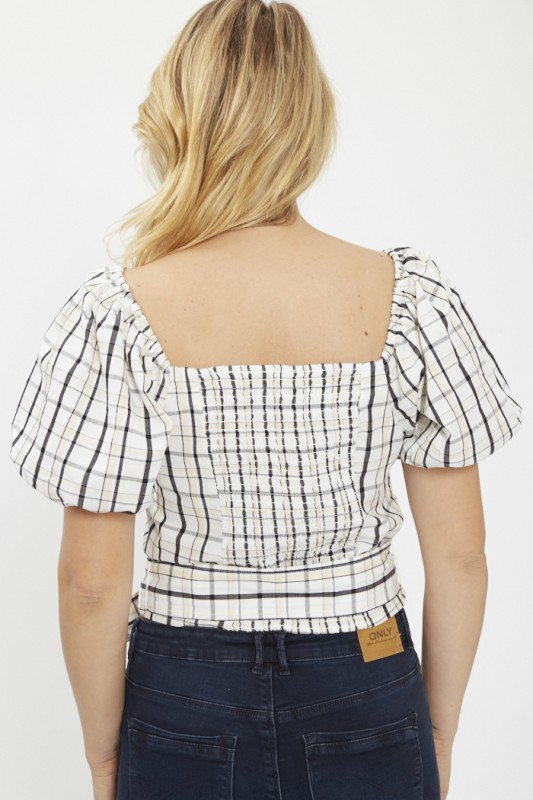 Top manches bouffantes