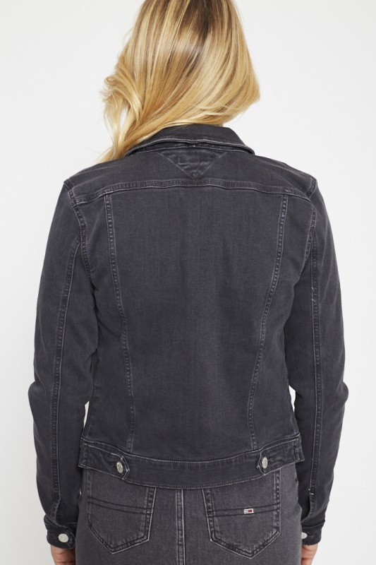 Veste en jean noir