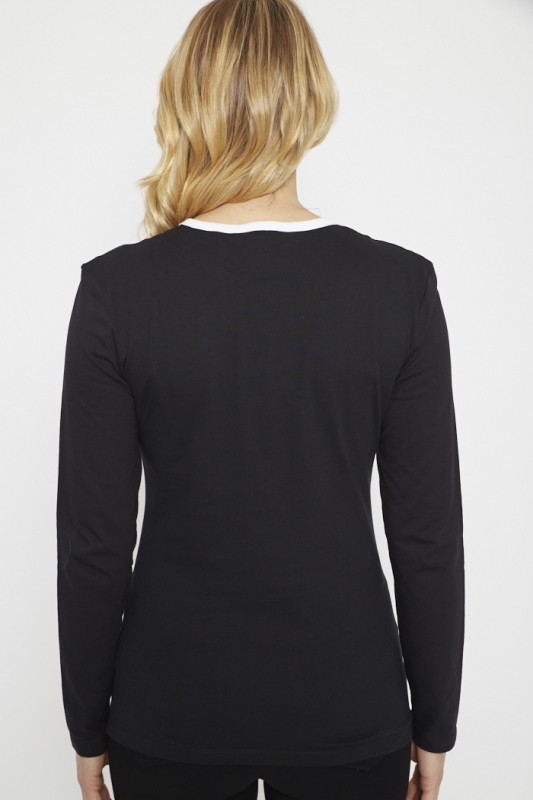 Paule Microfiber Crewneck T-Shirt (Noir)