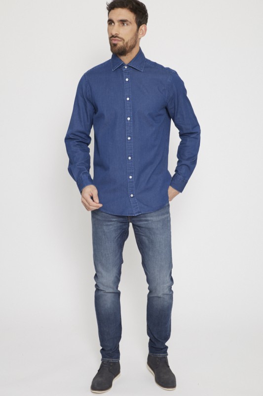Chemise bleue