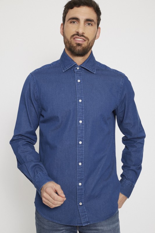 Chemise bleue