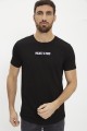T-shirt noir 100% coton 