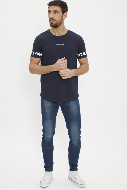 T-shirt bleu marine 
