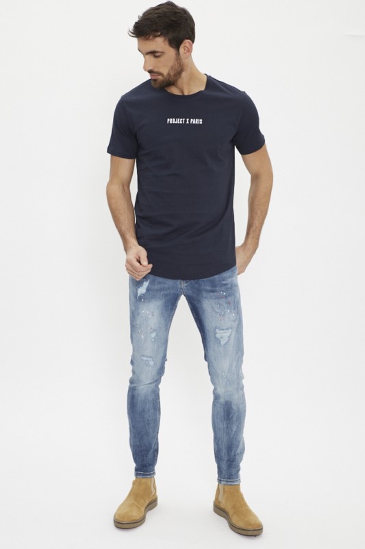 T-shirt bleu marine 