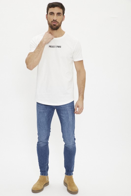 T-shirt blanc 100% coton