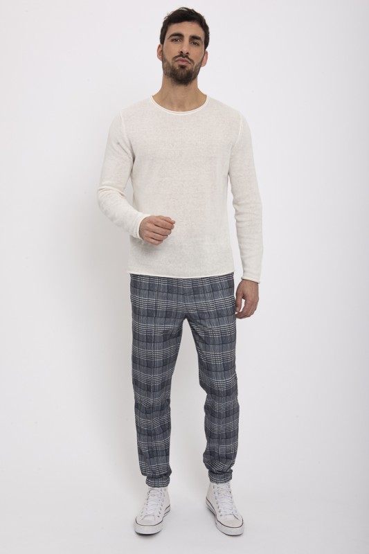 Pantalon à carreaux