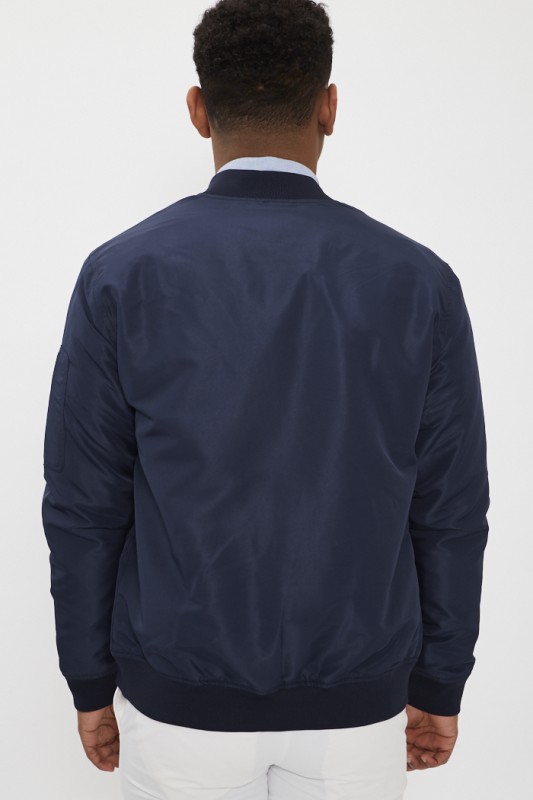 Bomber bleu marine