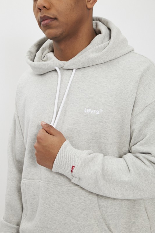 Sweat à capuche gris