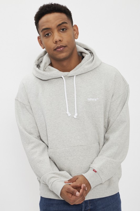 Sweat à capuche gris