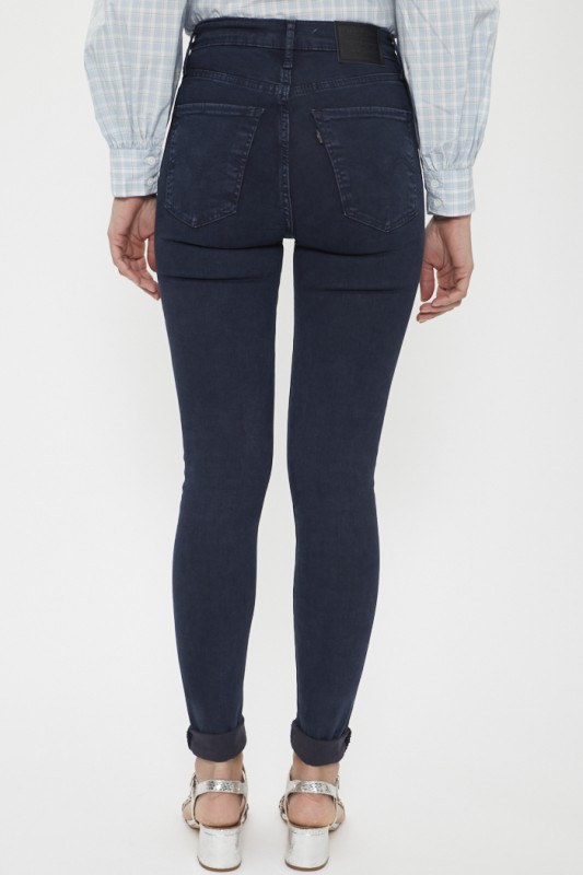 Jeans super skinny noir coton mélangé