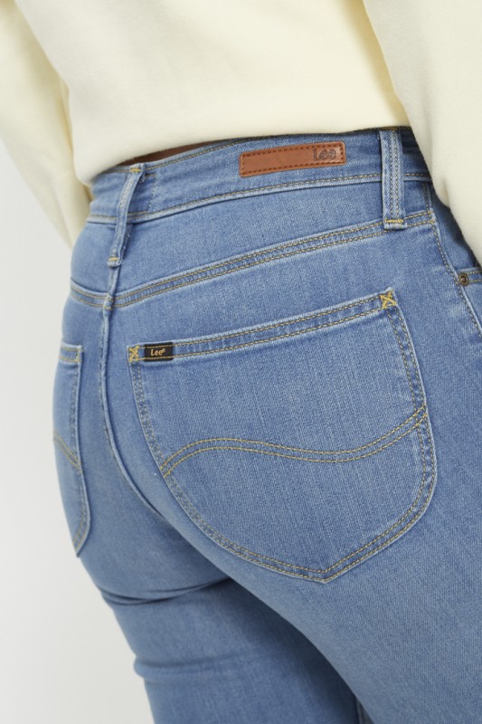 Jeans Elly coupe slim bleu délavé femme Lee