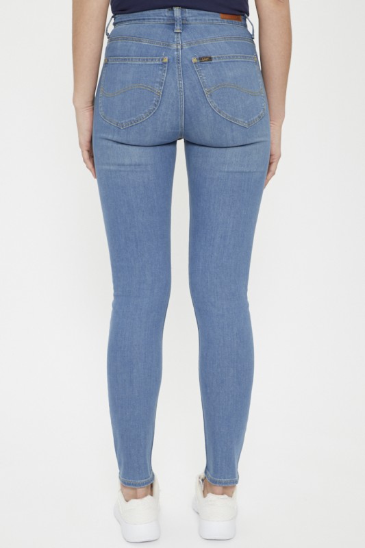 Jeans Scarlett skinny bleu délavé femme Lee
