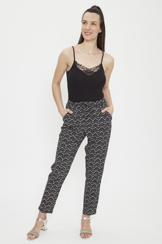 Pantalon fluide noir