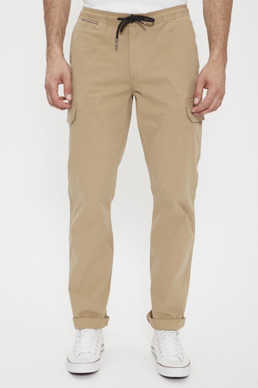 Pantalon cargo beige
