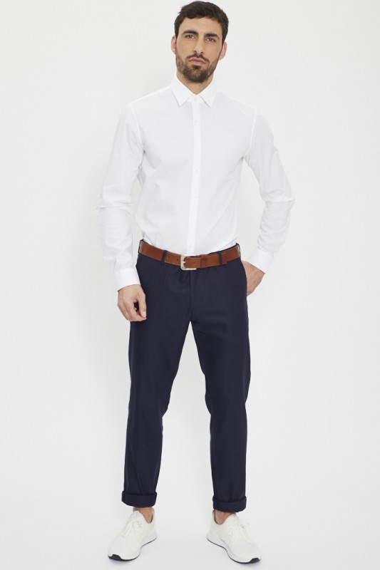 Pantalon chino marine