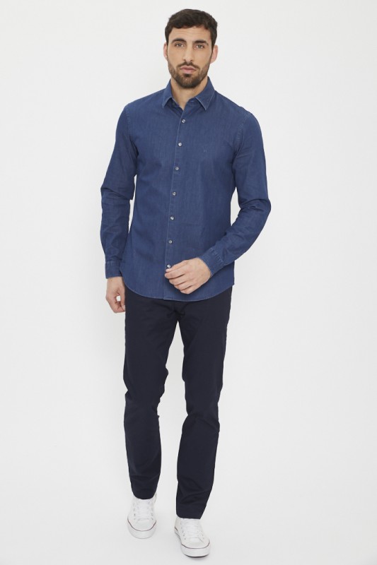 Pantalon chino marine