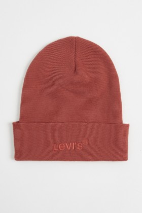 Bonnet rouge logo Levi's homme 