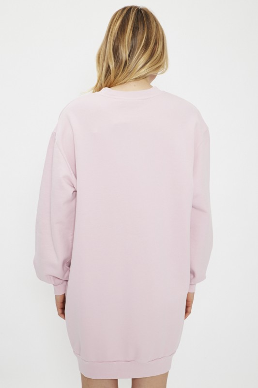 Robe sweat rose 