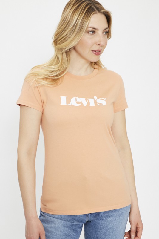 T-shirt imprimé orange