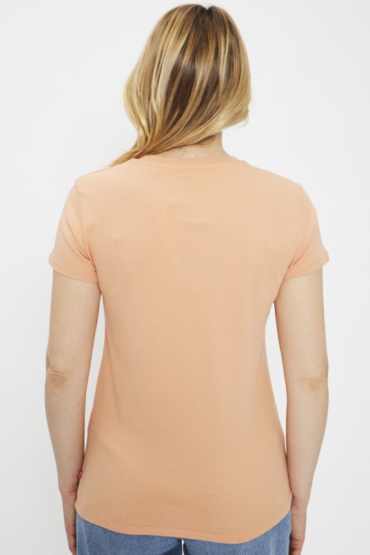 T-shirt imprimé orange
