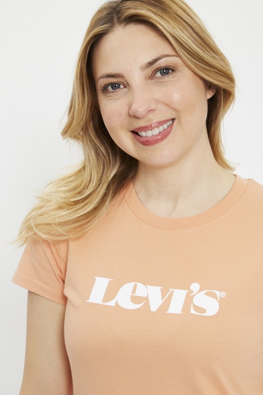 T-shirt imprimé orange