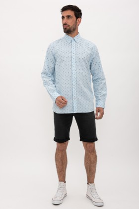Chemise bleue