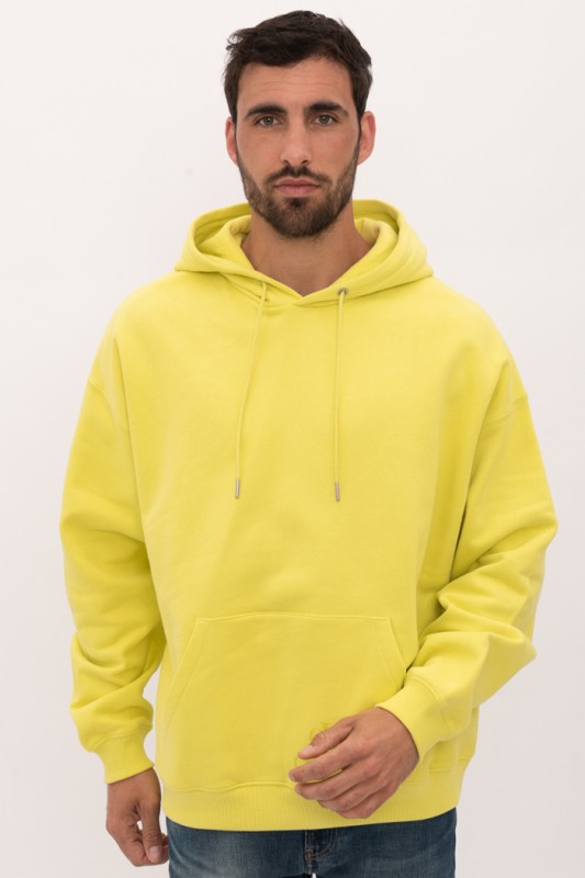 Sweat à capuche jaune
