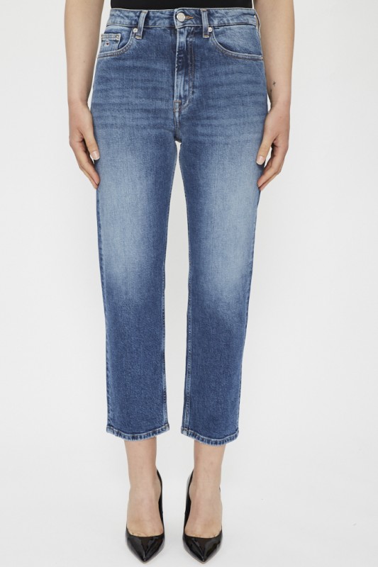Jeans droit délavé 