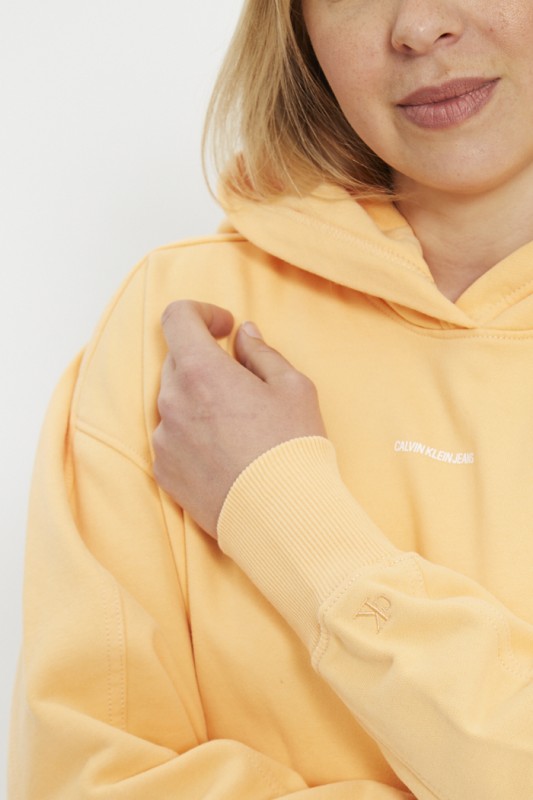 Sweat à capuche orange
