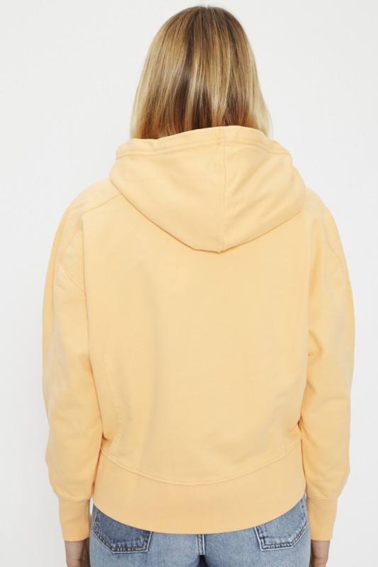 Sweat à capuche orange