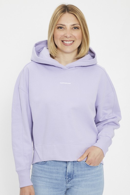 Sweat à capuche mauve