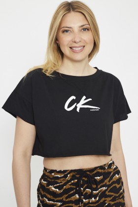 T-shirt crop noir